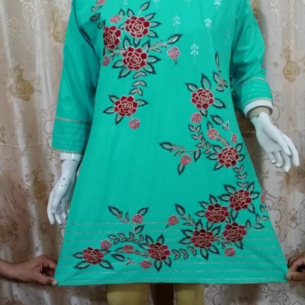 Embroidered Cotton Kurti 1314_102_101048