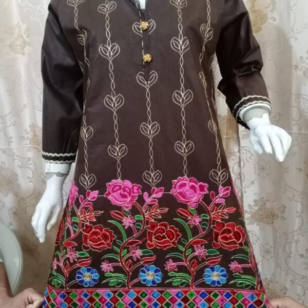 Embroidered Cotton Kurti 1314_102_101054