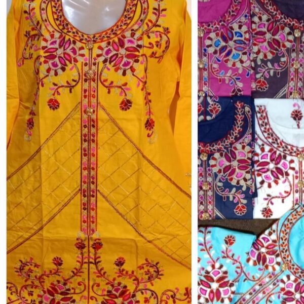 Embroidered Cotton Kurti 1314_102_101066